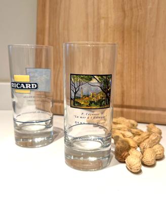 Coppia bicchieri Ricard serie Les impressionnistes