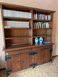 Credenza Libreria Rustica/dettagli Ferro Battuto