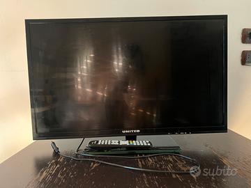 TV LED UNITED 32”HD STATO BUONO telecomando inclus