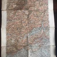 Carta d'italia mappa foglio 6 belluno 1910