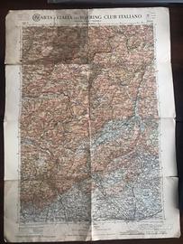 Carta d'italia mappa foglio 6 belluno 1910