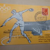 Cartolina Commemorativa 1958 - ATLETICA LEGGERA RO