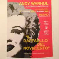 Andy warhol pop art locandina mostra milano