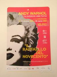 Andy warhol pop art locandina mostra milano