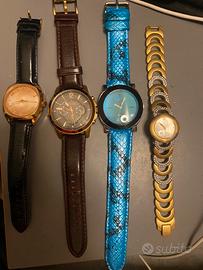 Lotto di 4 orologi  uomo/donna (fossil,morellato,e