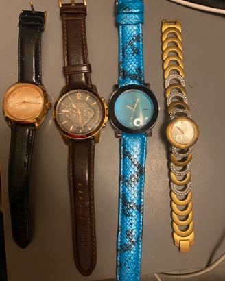 Lotto di 4 orologi  uomo/donna (fossil,morellato,e
