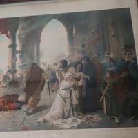 stampa antica oleografica fine 800