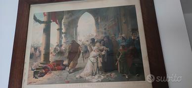 stampa antica oleografica fine 800