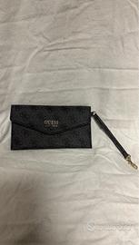 Portafoglio Pochette Guess Nero Grigio