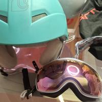 casco e occhiali da sci bambino