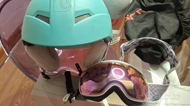 casco e occhiali da sci bambino