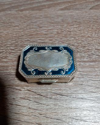 Argento 800 scatola Portapillole Pastiglie gregg