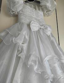 Abito da sposa - vestito cerimonia con perle tg 44