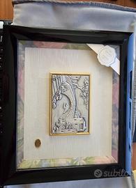 Quadro basso rilievo in argento 925