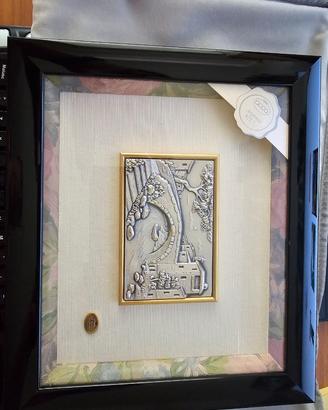 Quadro basso rilievo in argento 925