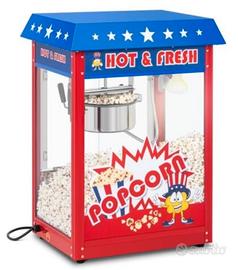 MACCHINA POP CORN E ZUCCHERO FILATO PROFESSIONALE 