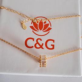 Collana C&G con ciondolo a corona