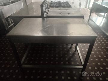 bancone in acciaio 