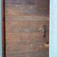 portone ingresso legno antico fatto a mano