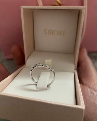 Anello oro bianco e diamanti