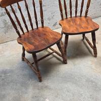 2 sedie in pino massiccio