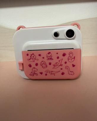 Fotocamera bambini HD1080P rosa + SD32GB e carta