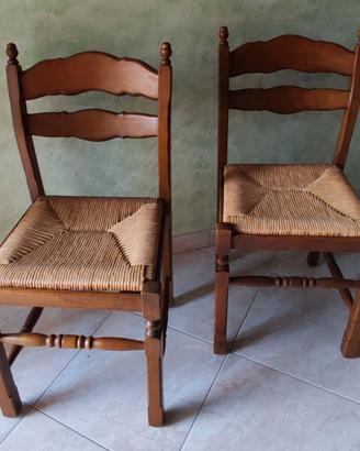 Sedie da Cucina n.2 impagliate