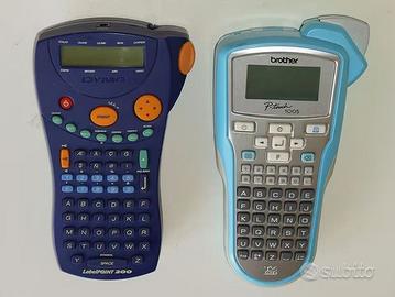 2 stampanti etichettatrici Dymo e Brother a nastro