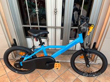 BTWIN Bici bambino 4-6 anni DISCOVER 500 16" azzur