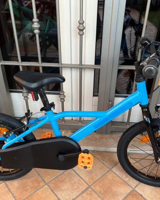 BTWIN Bici bambino 4-6 anni DISCOVER 500 16" azzur