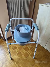 Sedia Comoda wc  per anziani e/o disabili
