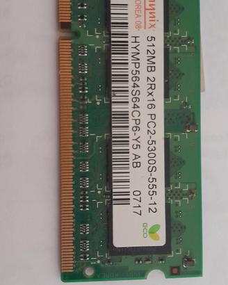 RAM Hynix 512MB DDR2 667MHz SO-DIMM HP