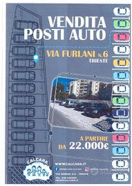 Posti auto scoperti in via Furlani