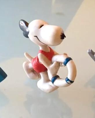 Peanuts Snoopy Lotto Hong Kong vintage gomma PVC