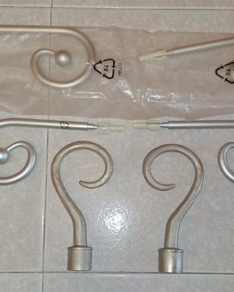 6 terminali Ikea per bastoni tenda