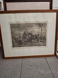 Stampa incorniciata Vor Mailand august 1848