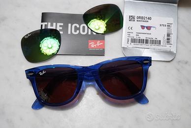 RAY BAN Wayfarer Occhiale da sole NUOVO Abbigliamento e