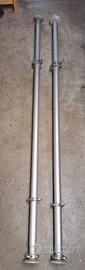 2 pali IKEA STOLMEN regolabili con accessori