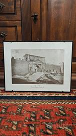 Quadro stampa Presa Di Roma a Porta Pia 1970 39x29