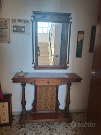 specchio con mensola