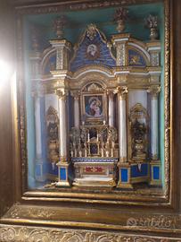 altare in miniatura del fine 700 in oro zecchino