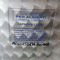 Botte acciaio inox capienza 600L