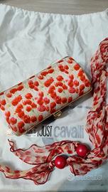 Set Pochette rigida + Foulard Just Cavalli floreal