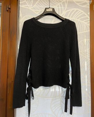 Maglione nero cotone
