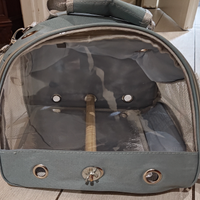 Trasportino pappagalli con posatoio