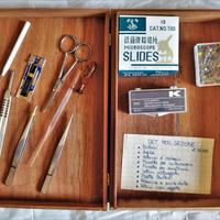 Set per sezionare - bisturi vetrini