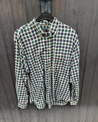 Camicia Country Side bianca blu e verde