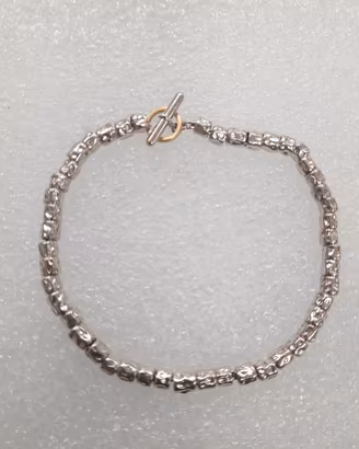 Dodo bracciale argento granelli chiusura a 