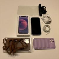 Apple iPhone 12 Viola 128GB + Scatola e Accessori