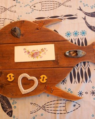 Pesce di legno materiali di recupero